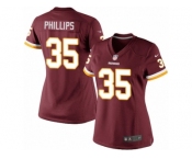 Women's Nike Washington Redskins #35 Dashaun Phillips Limited Burgundy Red Team Color NFL Jersey