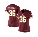 Women's Nike Washington Redskins #36 D.J. Swearinger Limited Burgundy Red Team Color NFL Jersey