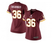 Women's Nike Washington Redskins #36 D.J. Swearinger Limited Burgundy Red Team Color NFL Jersey