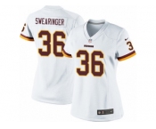 Women's Nike Washington Redskins #36 D.J. Swearinger Limited White NFL Jersey