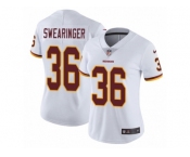 Women's Nike Washington Redskins #36 D.J. Swearinger Vapor Untouchable Limited White NFL Jersey