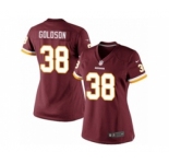 Women's Nike Washington Redskins #38 Dashon Goldson Elite Burgundy Red Team Color NFL Jersey