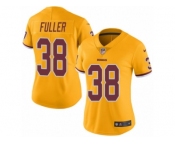 Women's Nike Washington Redskins #38 Kendall Fuller Limited Gold Rush NFL Jersey