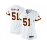 Women's Nike Washington Redskins #51 Will Compton Limited White NFL Jersey