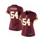 Women's Nike Washington Redskins #54 Mason Foster Limited Burgundy Red Team Color NFL Jersey