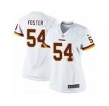 Women's Nike Washington Redskins #54 Mason Foster Limited White NFL Jersey