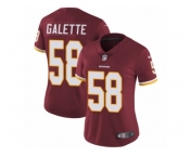 Women's Nike Washington Redskins #58 Junior Galette Vapor Untouchable Limited Burgundy Red Team Color NFL Jersey
