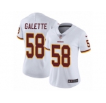 Women's Nike Washington Redskins #58 Junior Galette Vapor Untouchable Limited White NFL Jersey