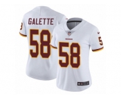 Women's Nike Washington Redskins #58 Junior Galette Vapor Untouchable Limited White NFL Jersey