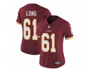 Women's Nike Washington Redskins #61 Spencer Long Vapor Untouchable Limited Burgundy Red Team Color NFL Jersey