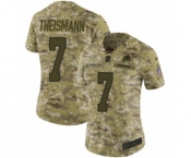 Women's Nike Washington Redskins #7 Joe Theismann Limited Camo 2018 Salute to Service NFL Jersey