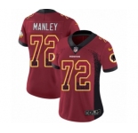 Women's Nike Washington Redskins #72 Dexter Manley Limited Red Rush Drift Fashion NFL Jersey