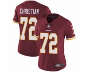 Women's Nike Washington Redskins #72 Geron Christian Burgundy Red Team Color Vapor Untouchable Limited Player NFL Jersey
