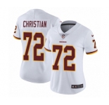 Women's Nike Washington Redskins #72 Geron Christian White Vapor Untouchable Limited Player NFL Jersey