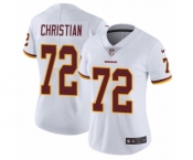 Women's Nike Washington Redskins #72 Geron Christian White Vapor Untouchable Limited Player NFL Jersey