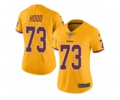 Women's Nike Washington Redskins #73 Ziggy Hood Limited Gold Rush NFL Jersey