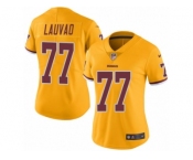 Women's Nike Washington Redskins #77 Shawn Lauvao Limited Gold Rush NFL Jersey