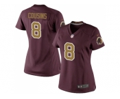 Women's Nike Washington Redskins #8 Kirk Cousins Burgundy Red Alternate Stitched NFL Elite Jersey