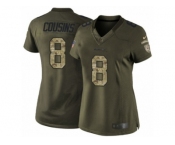 Women's Nike Washington Redskins #8 Kirk Cousins Limited Green Salute to Service NFL Jersey