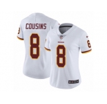 Women's Nike Washington Redskins #8 Kirk Cousins Vapor Untouchable Limited White NFL Jersey
