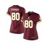Women's Nike Washington Redskins #80 Jamison Crowder Limited Burgundy Red Team Color NFL Jersey