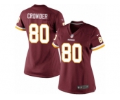 Women's Nike Washington Redskins #80 Jamison Crowder Limited Burgundy Red Team Color NFL Jersey