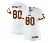Women's Nike Washington Redskins #80 Jamison Crowder Limited White NFL Jersey