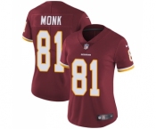 Women's Nike Washington Redskins #81 Art Monk Elite Burgundy Red Team Color NFL Jersey