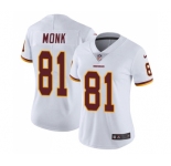 Women's Nike Washington Redskins #81 Art Monk White Vapor Untouchable Limited Player NFL Jersey