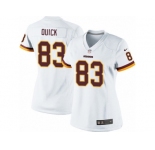 Women's Nike Washington Redskins #83 Brian Quick Limited White NFL Jersey