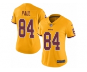 Women's Nike Washington Redskins #84 Niles Paul Limited Gold Rush NFL Jersey