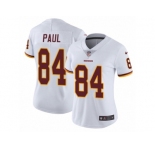Women's Nike Washington Redskins #84 Niles Paul Vapor Untouchable Limited White NFL Jersey