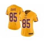 Women's Nike Washington Redskins #85 Vernon Davis Limited Gold Rush NFL Jersey