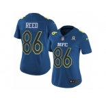 Women's Nike Washington Redskins #86 Jordan Reed Limited Blue 2017 Pro Bowl NFL Jersey