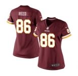 Women's Nike Washington Redskins #86 Jordan Reed Red Team Color NFL Jersey