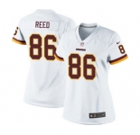 Women's Nike Washington Redskins #86 Jordan Reed White NFL Jersey