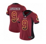 Women's Nike Washington Redskins #9 Sonny Jurgensen Limited Red Rush Drift Fashion NFL Jersey