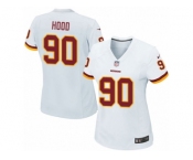Women's Nike Washington Redskins #90 Ziggy Hood Game White NFL Jersey