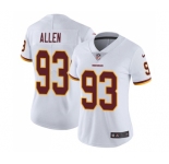 Women's Nike Washington Redskins #93 Jonathan Allen White Vapor Untouchable Limited Player NFL Jersey