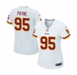 Women's Nike Washington Redskins #95 Da'Ron Payne Game White NFL Jersey