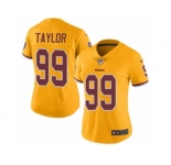 Women's Nike Washington Redskins #99 Phil Taylor Limited Gold Rush NFL Jersey
