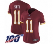 Women's Washington Redskins #11 Alex Smith Burgundy Red Team Color Vapor Untouchable Limited Player 100th Season Football Jersey