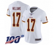 Women's Washington Redskins #17 Doug Williams White Vapor Untouchable Limited Player 100th Season Football Jersey