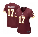 Women's Washington Redskins #17 Terry McLaurin Game Burgundy Red Team Color Football Jersey