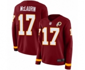 Women's Washington Redskins #17 Terry McLaurin Limited Burgundy Therma Long Sleeve Football Jersey