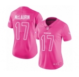 Women's Washington Redskins #17 Terry McLaurin Limited Pink Rush Fashion Football Jersey
