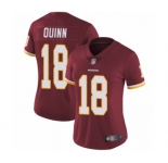 Women's Washington Redskins #18 Trey Quinn Burgundy Red Team Color Vapor Untouchable Limited Player Football Jersey