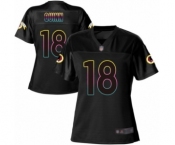 Women's Washington Redskins #18 Trey Quinn Game Black Fashion Football Jersey