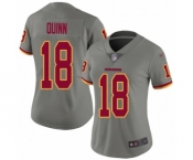 Women's Washington Redskins #18 Trey Quinn Limited Gray Inverted Legend Football Jersey