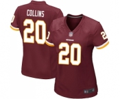 Women's Washington Redskins #20 Landon Collins Game Burgundy Red Team Color Football Jersey